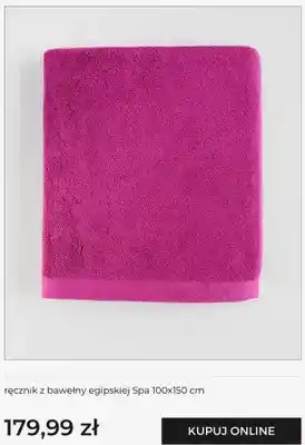 Ręcznik z bawełny egipskiej Spa 100x150 cm Home & you