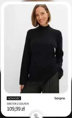 BonPrix Sweter z golfem Bonprix oferta