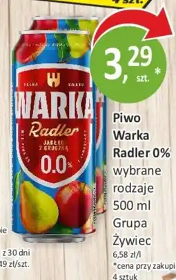 Sklepy S Piwo Warka Radler 0% oferta