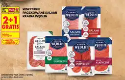 Biedronka Wszystkie paczkowane salami Kraina Wędlin oferta