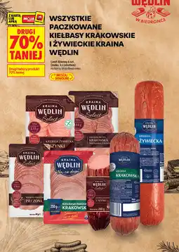 Biedronka Wszystkie paczkowane kiełbasy krakowskie i żywieckie Kraina Wędlin oferta