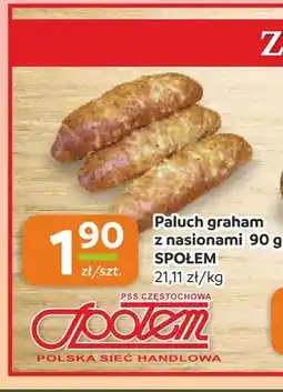 Społem Częstochowa Paluch graham z nasionami 90 g Społem oferta