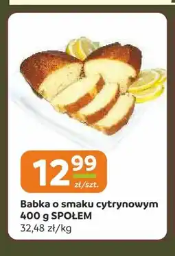 Społem Częstochowa Babka o smaku cytrynowym 400 g Społem oferta