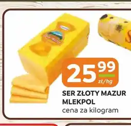Społem Częstochowa Ser złoty Mazur Mlekpol oferta