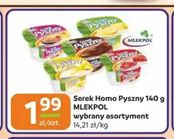 Społem Częstochowa Serek homo Pyszny Mlekpol oferta