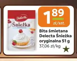 Społem Częstochowa Bita śmietana Śnieżka oryginalna Delecta oferta