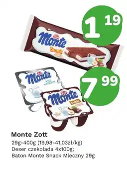 Limonka Baton Monte Snack mleczny Zott oferta