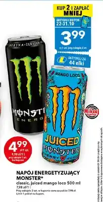 Lewiatan Napój energetyzujący Monster Classic oferta