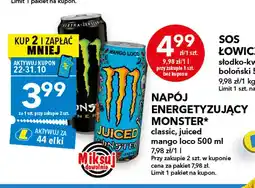 Lewiatan Napój energetyzujący Monster Juiced Mango Loco oferta