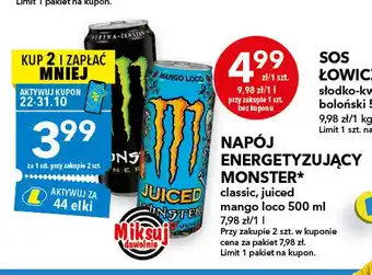 Napój energetyzujący Monster Juiced Mango Loco