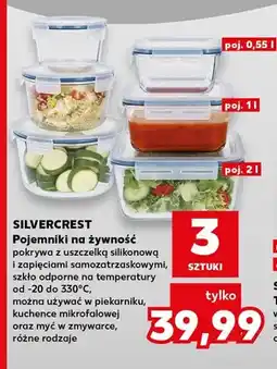 Kaufland Pojemniki na żywność 3-pak Silvercrest oferta