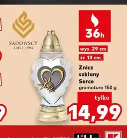 Kaufland Znicz szklany Serce Sadowscy oferta