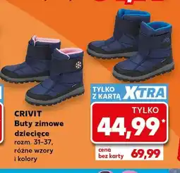 Kaufland Buty zimowe dziecięce Crivit oferta