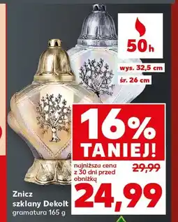 Kaufland Znicz szklany Dekolt oferta