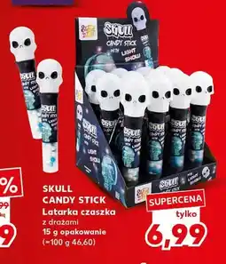 Kaufland Latarka czaszka z drażami Skull Candy Stick oferta