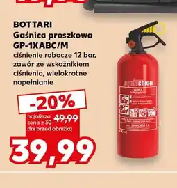 Kaufland Gaśnica proszkowa GP-1XABC/M Bottari oferta