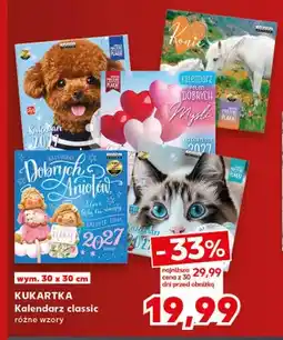 Kaufland Kalendarz classic Kukartka 30x30 cm oferta