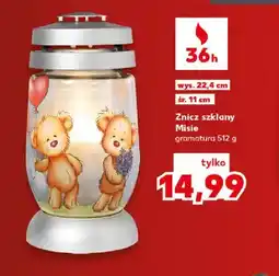 Kaufland Znicz szklany Misie oferta