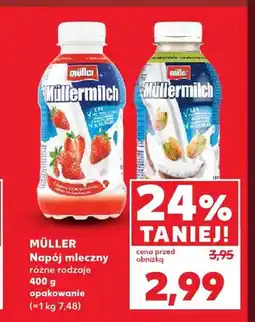 Kaufland Napój mleczny Müllermilch pistacjowy Müller oferta