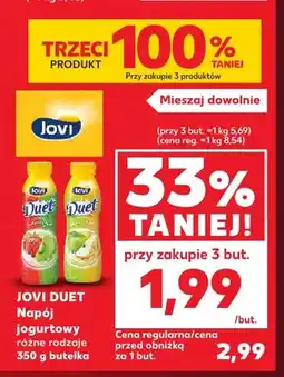 Kaufland Napój jogurtowy truskawka kiwi Jovi Duet oferta