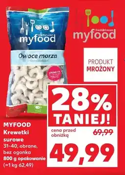 Kaufland Krewetki surowe 31-40 obrane bez ogonka Myfood oferta