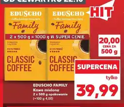 Kaufland Kawa mielona Eduscho Family 2-pak oferta