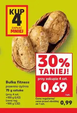 Kaufland Bułka fitness pszenno-żytnia oferta