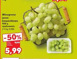 Kaufland Winogrona jasne bezpestkowe oferta