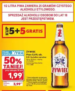 Kaufland Piwo Żywiec 5,6% alk oferta