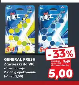 Kaufland Zawieszki do WC General Fresh 2-pak oferta