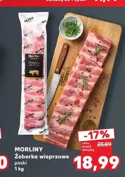 Kaufland Żeberka wieprzowe paski Morliny oferta