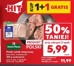 Kaufland Polski schab wieprzowy bez kości w plastrach Stoisko Mięsne oferta