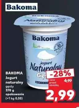 Kaufland Jogurt naturalny gęsty Bakoma oferta