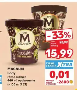 Kaufland Lody Crackables Pistachio Magnum oferta