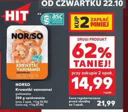 Kaufland Krewetki vannamei gotowane Norso oferta