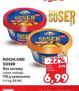 Kaufland Sos serowy Soser Hot Chili Hochland oferta