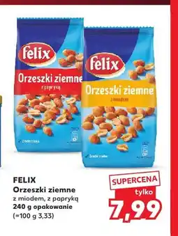 Kaufland Orzeszki ziemne z miodem Felix oferta