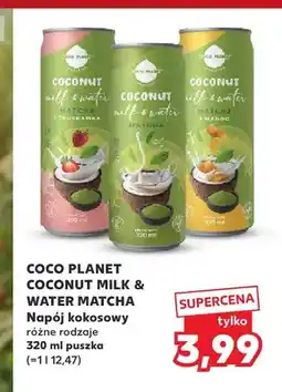 Kaufland Napój kokosowy Coconut Milk & Water Matcha Coco Planet oferta