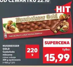 Kaufland Czekolada mleczna Nussbeisser Gold oferta