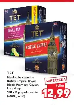 Kaufland Herbata czarna British Empire TET oferta
