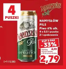Kaufland Piwo Namysłów Pils 4-pak oferta