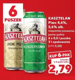 Kaufland Piwo Kasztelan 6-pak oferta