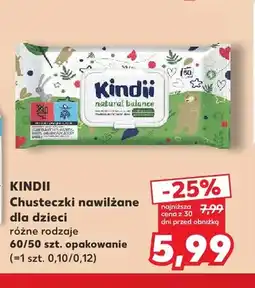 Kaufland Chusteczki nawilżane dla dzieci Kindii oferta