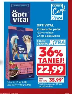 Kaufland Karma dla psów Optivital oferta