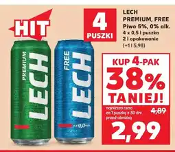 Kaufland Piwo Lech Premium 4-pak oferta
