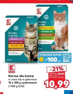 Kaufland Karma dla kotów w sosie K-Classic oferta