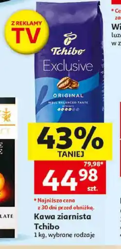 Auchan Kawa ziarnista Tchibo Exclusive oferta