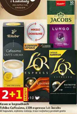 Auchan Kawa w kapsułkach Tchibo Cafissimo, L'OR espresso lub Jacobs oferta