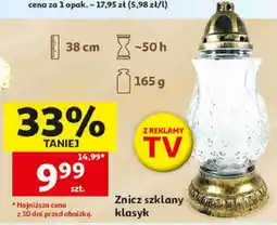 Auchan Znicz szklany klasyk oferta
