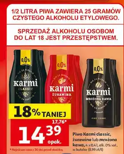Auchan Piwo Karmi classic, żurawina lub mrożona kawa oferta